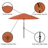 Pure Garden 10-Foot Patio Umbrella with Auto-Tilt, Terracotta 50-LG1053